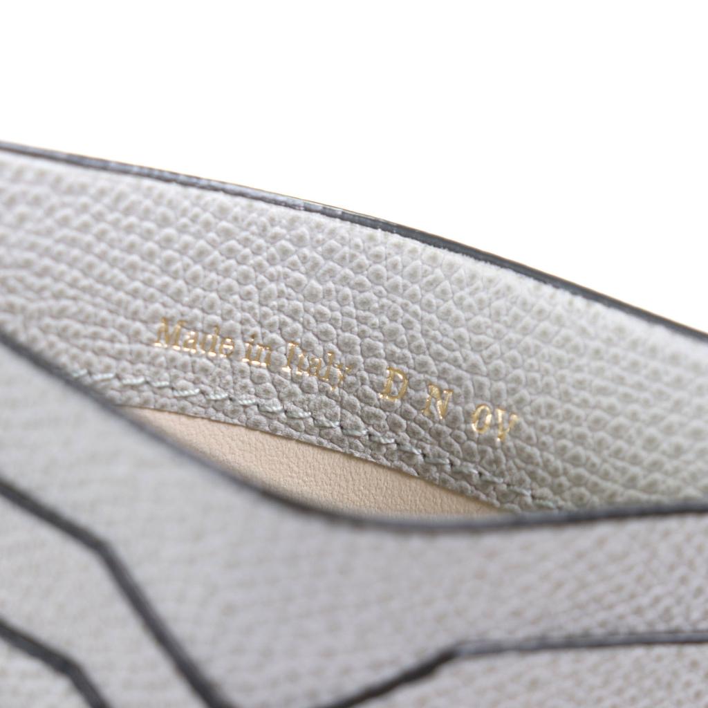 Безупречный картхолдер Valextra кожаный пропускной чехол серый воловья кожа мужской V8L77 Б/У