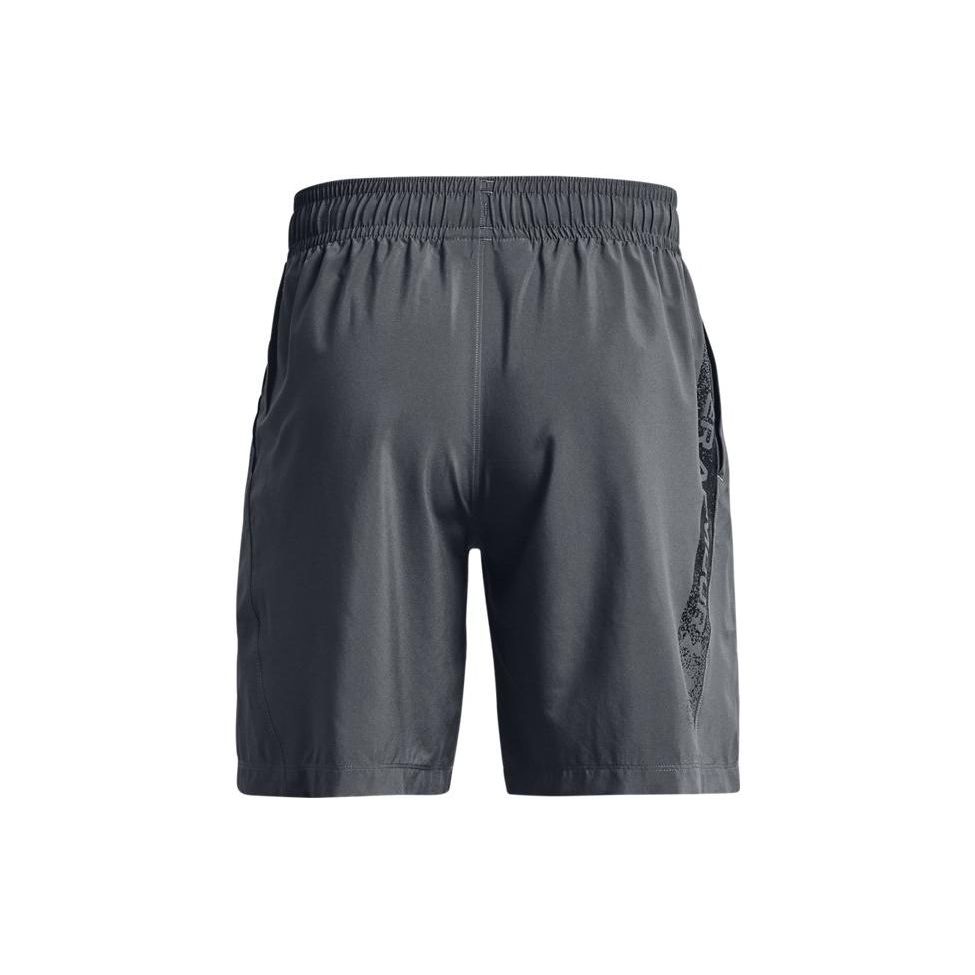 Under Armour Тканые спортивные шорты с буквенным принтом Мужские штаны Серые 1370388-012