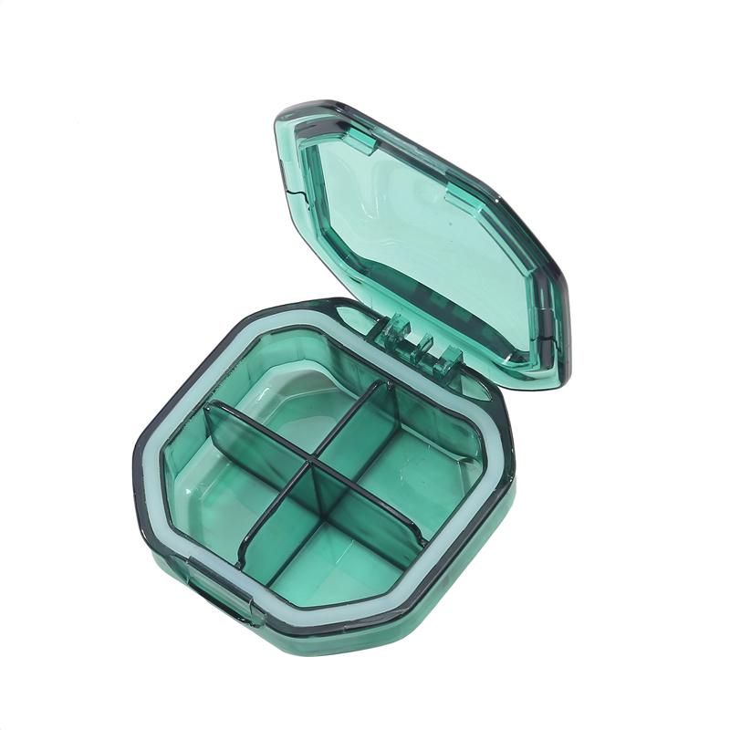 4/6 сетки, коробка для хранения таблеток, портативный дорожный чехол для таблеток, водонепроницаемый органайзер для таблеток, пластиковые капсулы