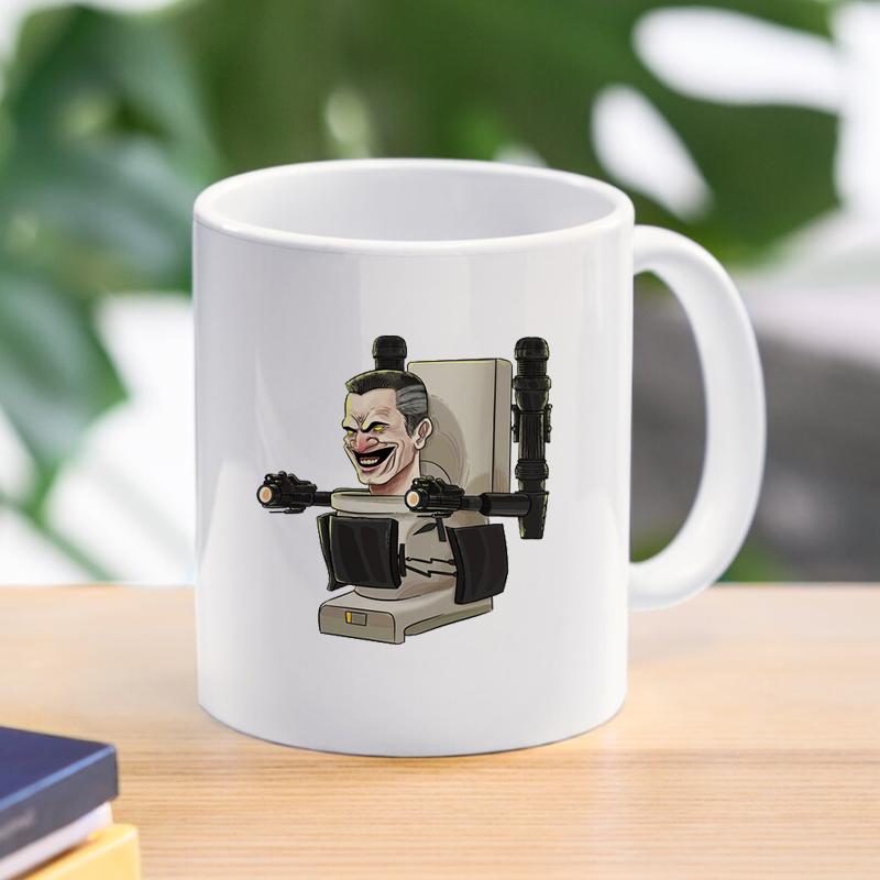 Мультфильм Skibidi Туалет Кофе Чай Кружки Спикер Camcordeman Завтрак Десерт Молоко Вода Керамические чашки Домашняя посуда для напитков Подарки другу