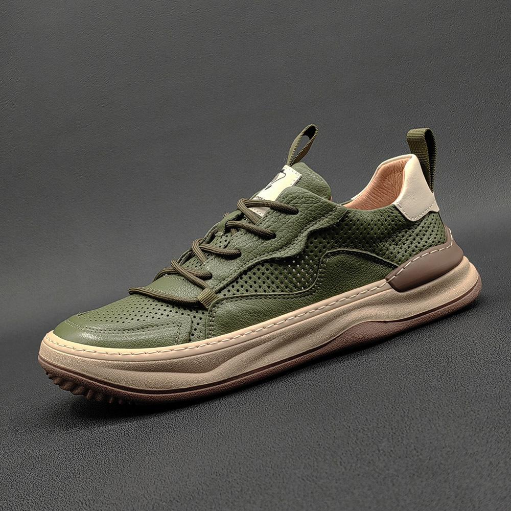 Модная мужская обувь весна-лето дышащая обувь mango lopsided head clown shoes мужская повседневная обувь с завязками на мягкой подошве