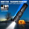 LED Camping Torch Flashlight High Power Rechargeable USB Spotlight Zoom Lantern Built-in Battery For Fishing Outdoor Waterproof