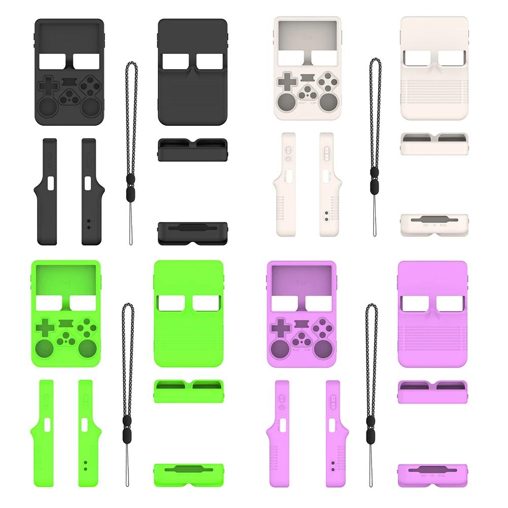 Силиконовый чехол для портативной игровой консоли ANBERNIC R36S Силиконовая защитная крышка Защита от царапин Коробка для хранения Мягкий корпус Игровые детали