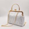 Vintage Elegant Handbag for Women, Small Frame Purse with Chain Strap for Events