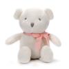 FLUFFYFUN Organic Cotton Baby Teddy Bear Plush 100% Toy, 16.5cm (White)