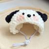 Sheep Shaped Cat Knitted Plush Hat Warm Dog Cap Funny Cat Headwear  for Party