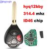 Jingyuqin 3 Buttons ASK 314mhz HyQ12BBY With Chip ID67 Remote Key Case Cover For Toyota RAV4 Yaris Venza Scion tC/xA/xB/xC