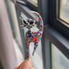 Ретро Брошь Кошка Изысканная Инкрустированная Алмазами Цветок на Грудь Кошки Креативный Аксессуар к Костюму Платью Брошь Мультяшная Кошка Цветок на Грудь Подарок
