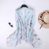 Korean Version of Summer Sun Protection Beach Towel Color Butterfly Printed Soft Yarn Scarf Women's Long Shawl Scarf