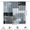 Современная Художественная Серо-Белая Занавеска для Ванны и Душа Водонепроницаемая Декоративная Подкладка для Ванной Комнаты