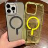 HD Прозрачный Жесткий Цветной Чехол Для Телефона iPhone 16 15 14 Plus 13 12 11 Pro Max Магнитный Чехол Для Беспроводной Зарядки Magsafe