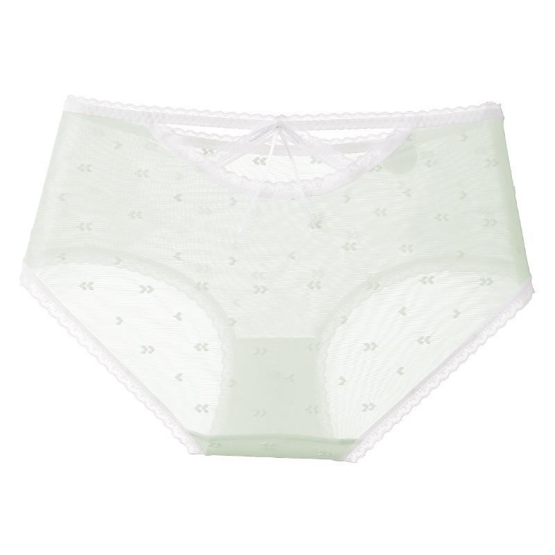 «15D ультратонкое бесшовное женское нижнее белье из искусственного шелка больших размеров, антибактериальная хлопковая промежность, ажурный дизайн»