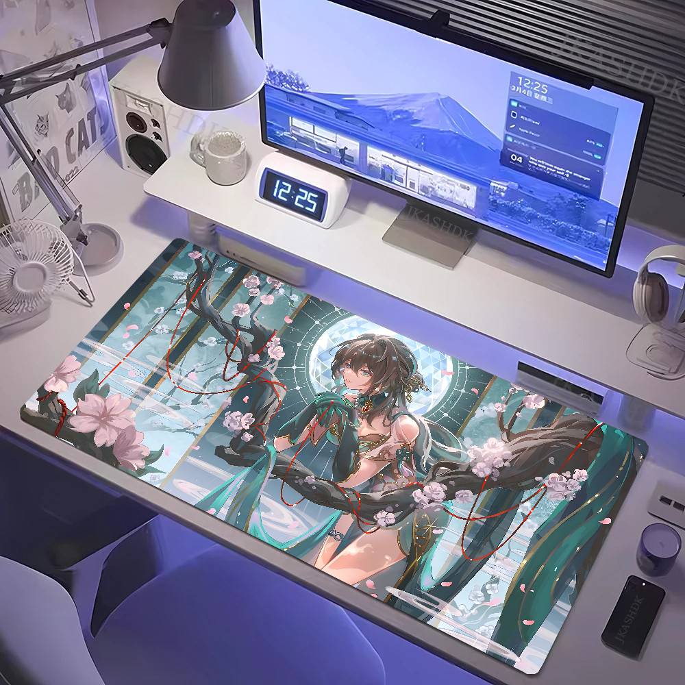 Руан Мэй Анимированный Игровой Honkai Star Rail Коврик для Мыши Коврик для Стола С Подкладкой Игровые Аксессуары Prime Gaming XXL Коврик для Клавиатуры