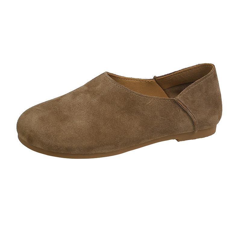 Японские уродливые милые туфли на мягкой подошве ретро-туфли бабушки женские 2024 новые туфли бобо на плоской подошве с мелким горлом и мягким лицевым отделом одинарные туфли