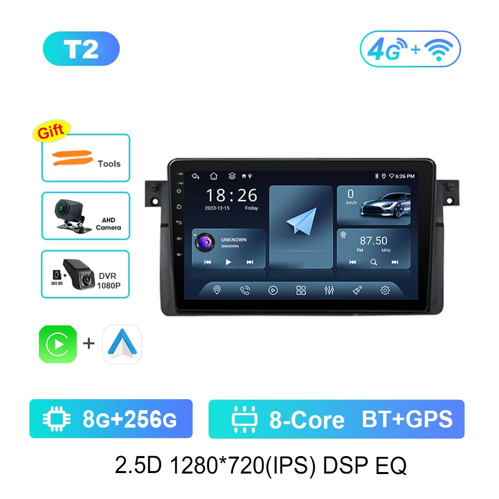 Android Car Radio Multimedia Video Player для BMW E46 M3 318/320/325/330/335 Bluetooth GPS навигация WiFi HD сенсорный экран