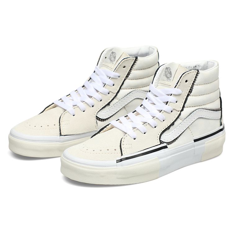 Vans Sk8-Hi Reconstruct - Marshmallow кроссовки унисекс белые VN0005UKQJM