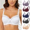 Comfortable Lace Bras with Chest Pad Solid Color Traditional Adjustable Cover Supernumerary Breast Everyday Wear Bras Women Supply