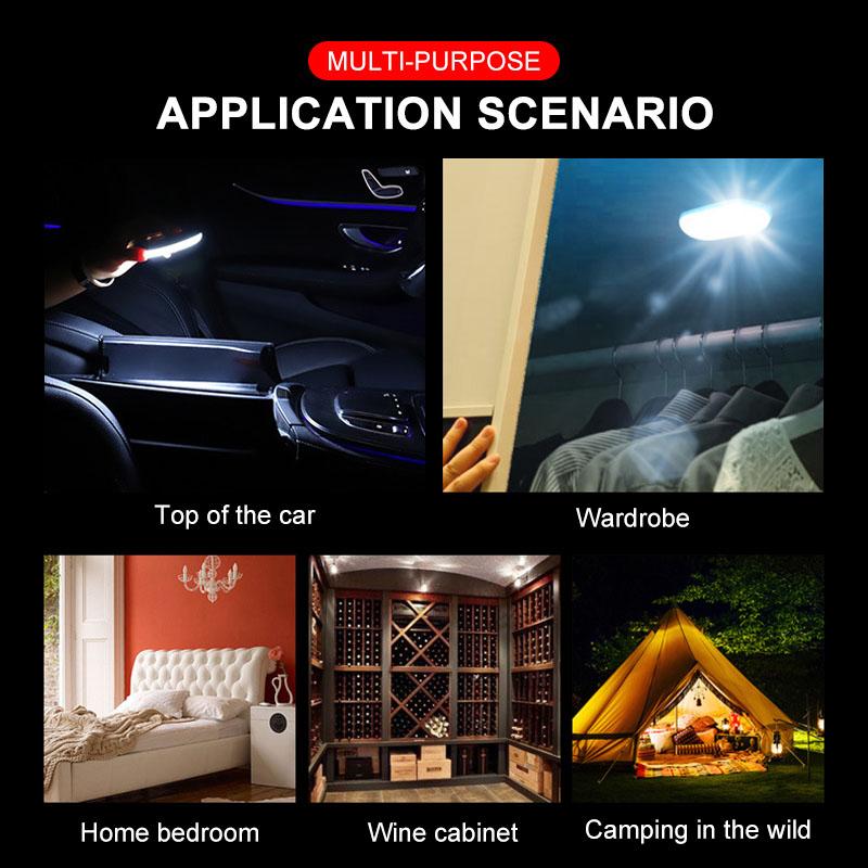 Магнитное основание Потолочный Автомобильный Светодиодный Сенсорный Светильник Освещение Салона Автомобиля Лампа для Чтения для Suzuki Jimny Samurai S-Cross GW250 Swift XL-7 ALTO IGNIS Аксессуары