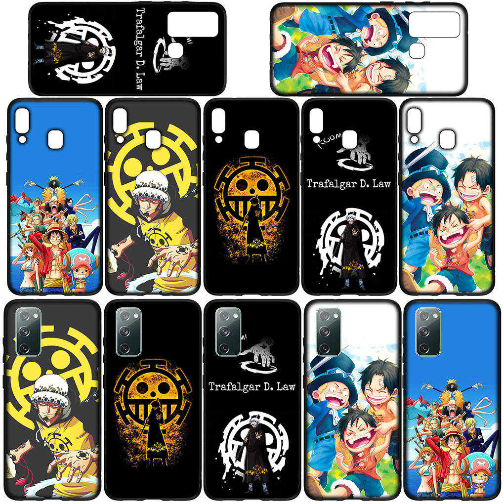 Чехол для iPhone 16 15 Xiaomi Redmi Note 14 13 12 11 Pro Max 16e Samsung Galaxy S25 S24 S23 Moto OPPO Huawei Trafalgar Law One Piece Luffy Phone Case