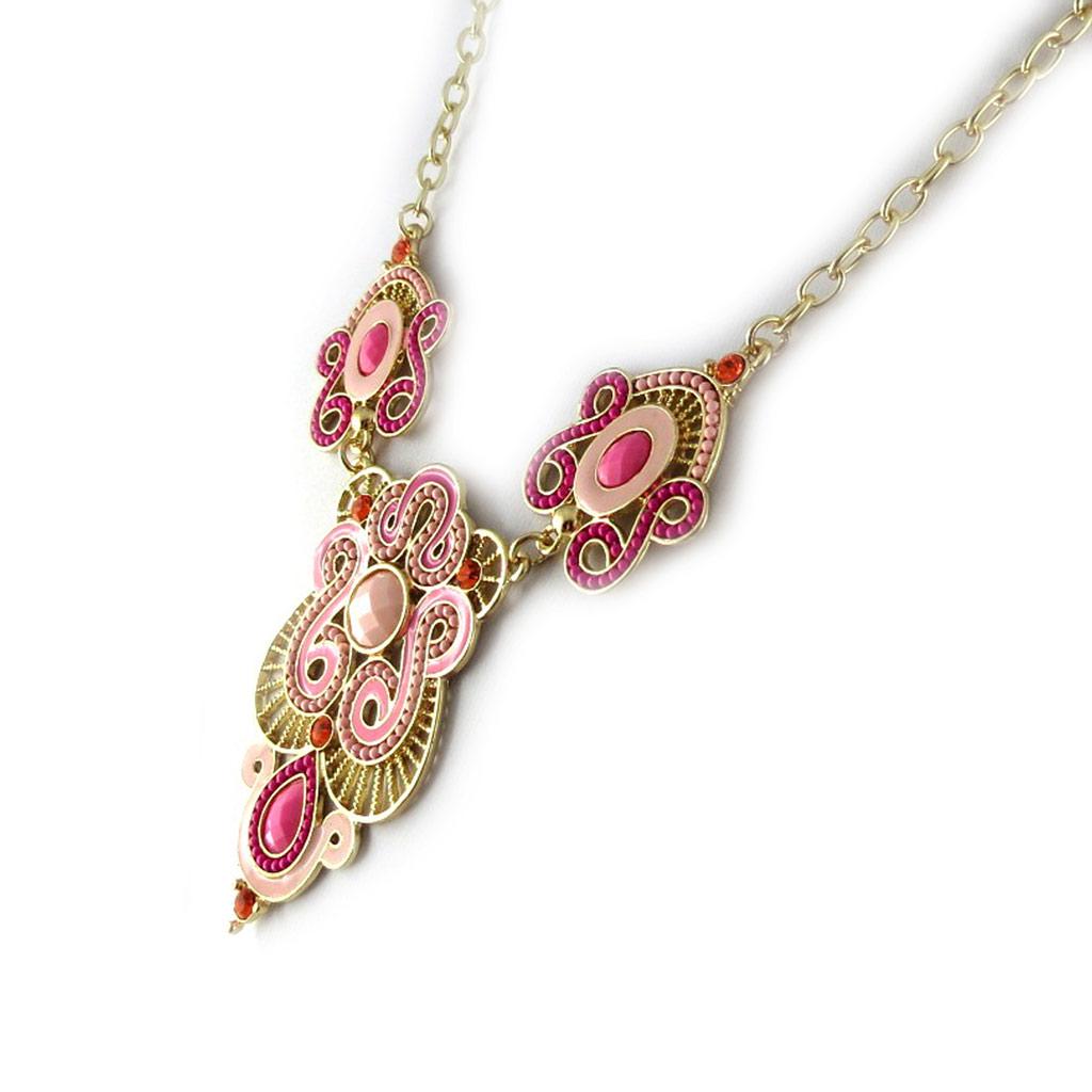 Les Trésors De Lily [L1874] - Designer Necklace 'Altai' Rose Gold