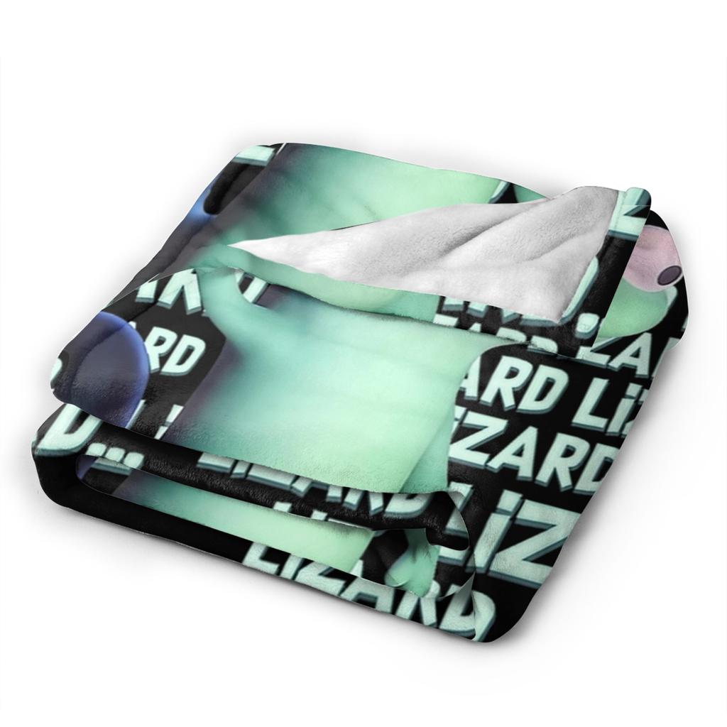 Lizard Lizard Lizard Weirdcore Tom Lizard Fleece Throw blanket Hoppers blankets for Bedding Travel Lightweight Thin Bed Rug,