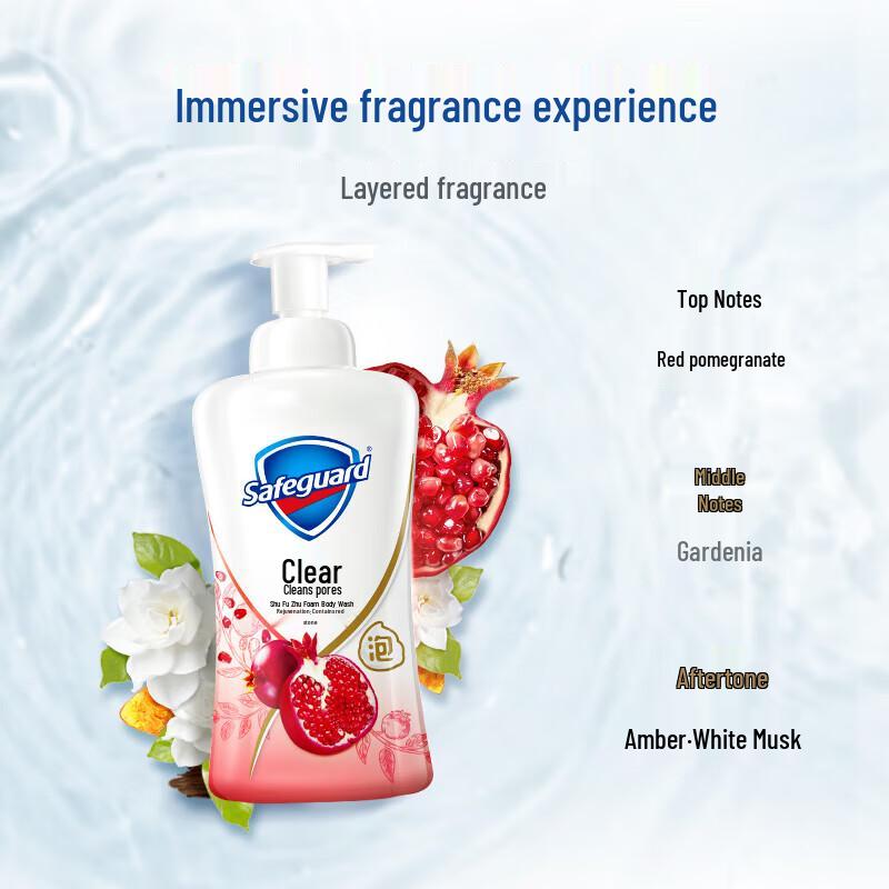 Safeguard Pomegranate Foaming Body Wash