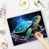 RUOPOTY Картина по номерам для взрослых, стартовые наборы, морские черепахи, животные, ручная работа, акриловая краска, подарок «сделай сам», для домашнего декора с рамкой