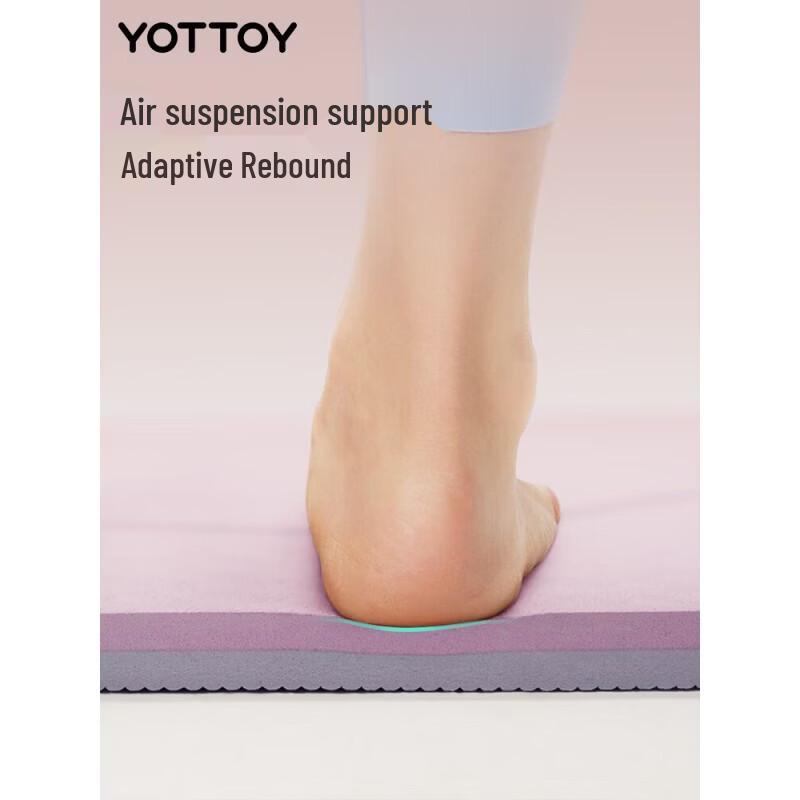 Yottoy Улучшенный коврик для йоги с линиями выравнивания