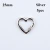 5pcs 22mm/25mm Carabiner Heart Bag Belt Buckle High Quality Push Trigger  Purses Handbags Buckles
