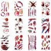 Skin Decoration Body Art Party Temporary Tattoos Horror Scar Halloween Tattoo Stickers Fake Tattoo