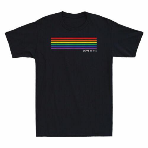 Gay Pride Rainbow Equality Funny Gift T-Shirt Short Sleeve Top Cotton Black Tee Unisex T-Shirt