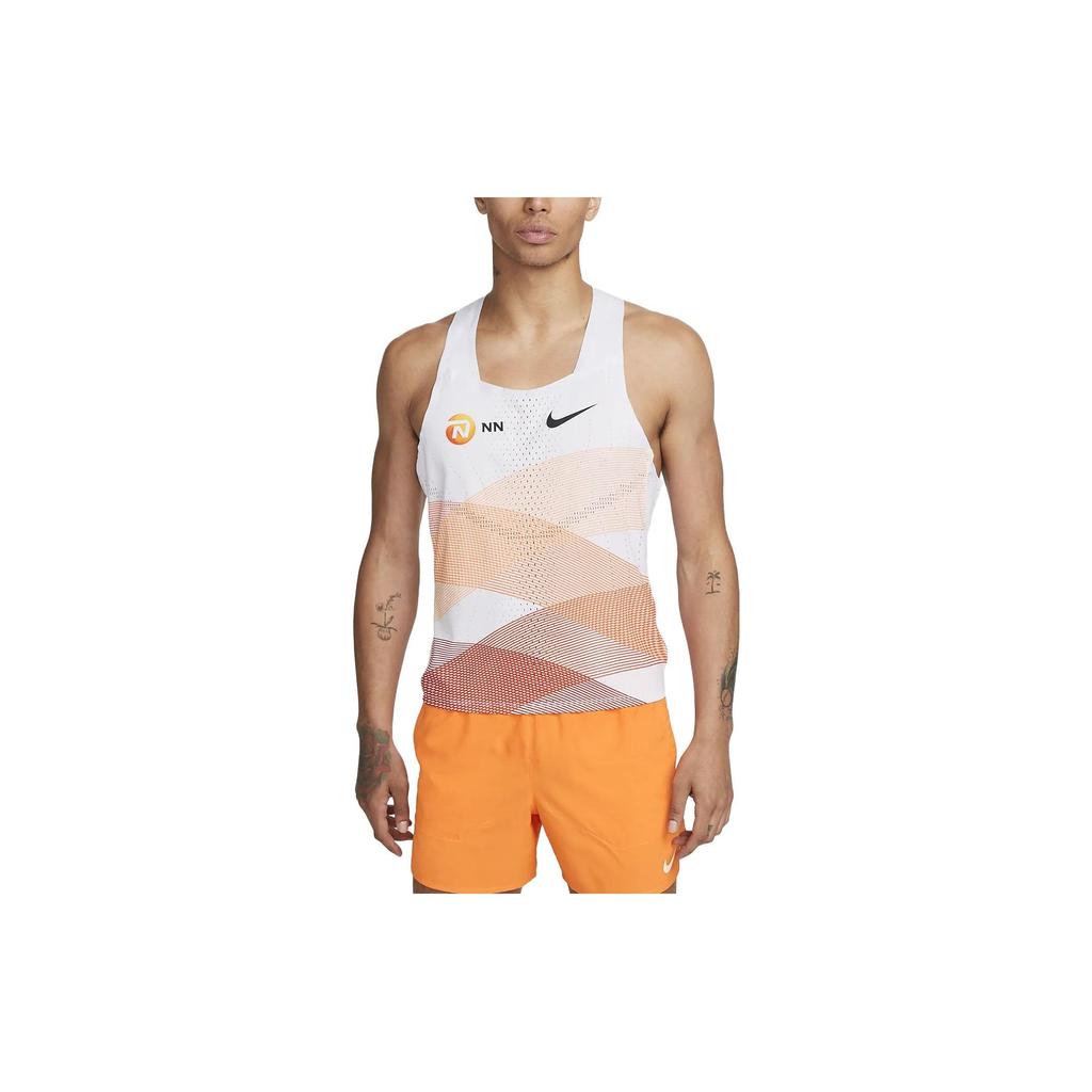 Nike Дышащая майка для бега Aeroswift Мужские топы белые DV7714-100