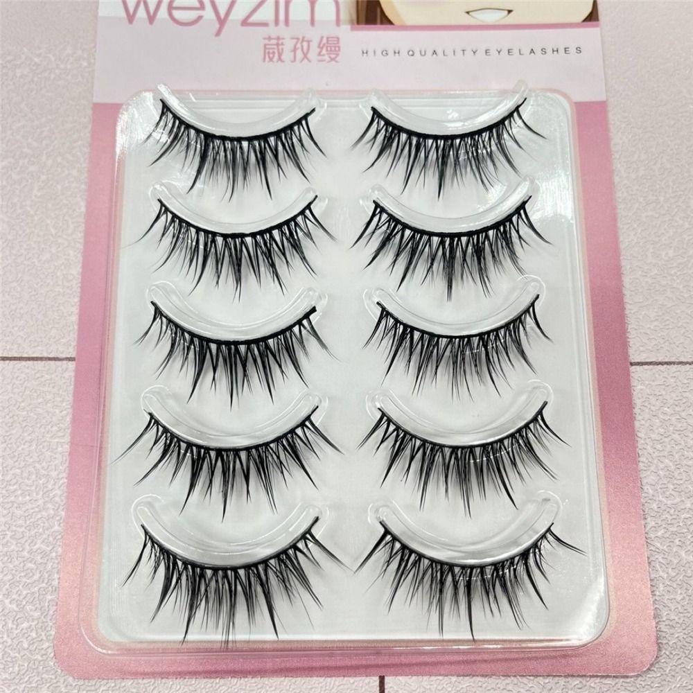 Dramatic Manga Anime Lashes Japanese Cosplay Wet Spiky Lashes Fake Eyelashes Extensions for Women