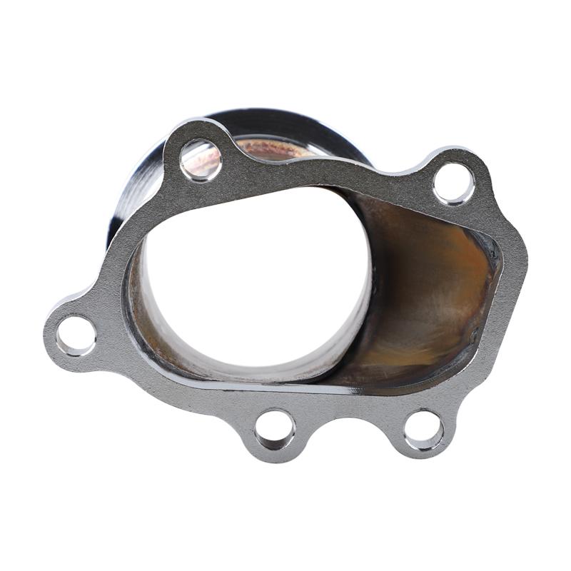 Stainless steel Turbocharger Turbo Down Pipe 5 Bolt to 2.5"/ 63mm V band Flange Adapter For GT25 GT28 T25 T28