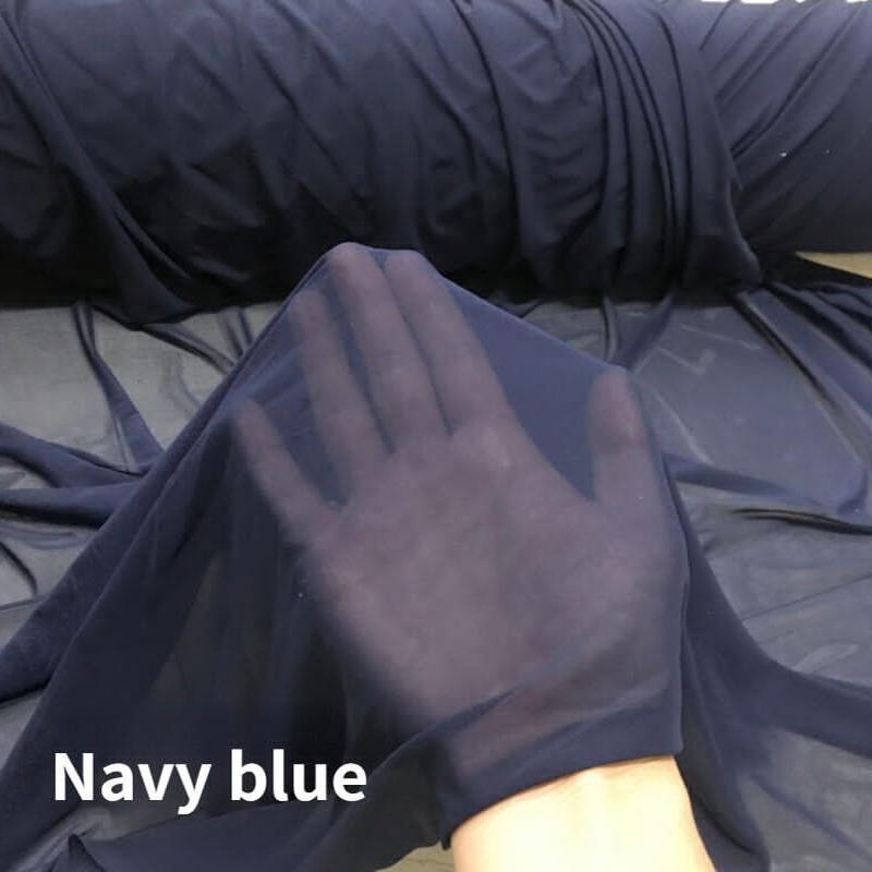 4 Way Stretch Nylon Spandex Mesh Fabric 20D Super Thin High Elastic Encrypted Tulle Gauze Net Fabric For Diy Sewing Material