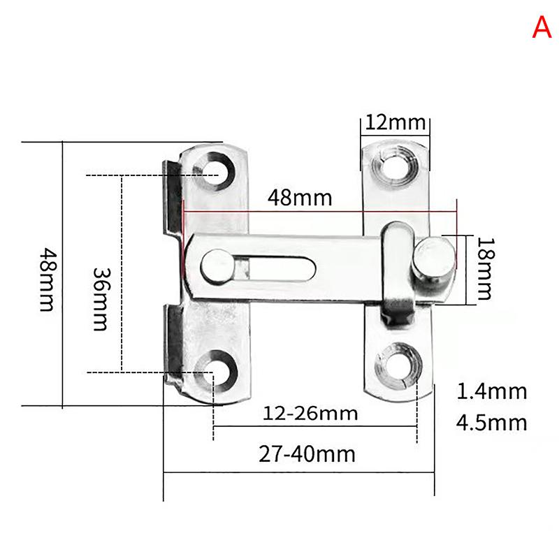Stainless Steel Hasp Latch Lock For Sliding Door Window Cabinet Fitting For Home Security Door Hardware Accessories