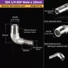 304 Stainless Steel Pipe Fitting 8/10/12/16/20/25/32mm Hose Barb Tail 1/8" 3/8" 1/4" BSP PL Male Connector Joint Coupler Elbow