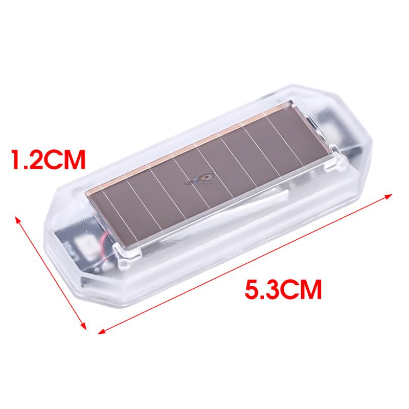 80 мА Автомобильный Солнечный Светодиод Универсальный Стробоскопический Предупреждающий Светильник Динамический Обтекаемый Дизайн Вспомогательные Фары Автомобильный Органайзер