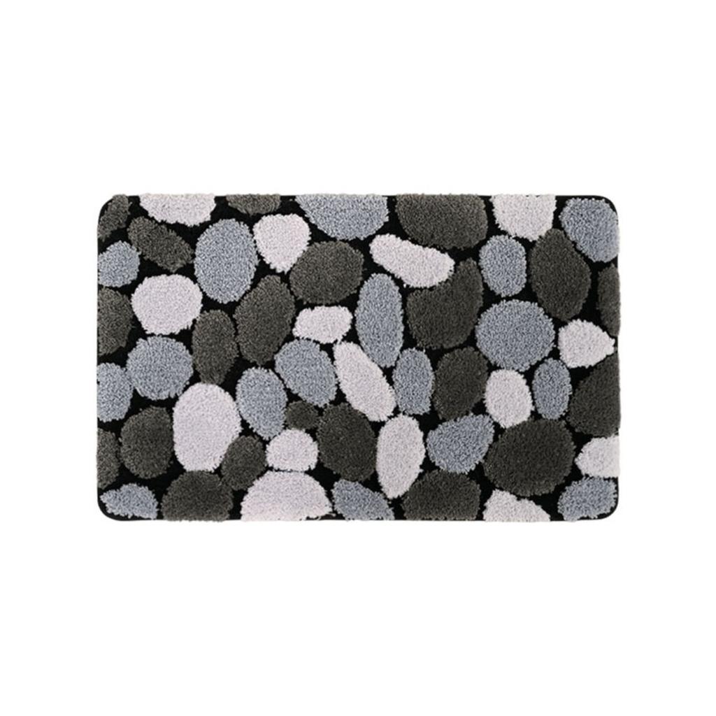 Flocking Stone Bathroom Cashmere Thickening Mat Bath Non-slip Carpets In Wash Basin Bathtub Side Floor Rug Shower Room Doormat Memory Foam 3D Pad