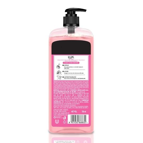 Lux Body Wash Soft Skin Французская роза и миндальное масло Super Saver XL Флакон с помпой, стойкий аромат, глицерин, без парабенов, дополнительная пена, 750 мл