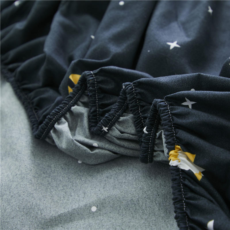 1 шт. наматрасник с принтом, простыня с четырьмя углами и резинкой, простыня (Без наволочки)