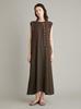 Платье с американской проймой и расклешенной юбкой 09WFO262044 DBRW 1 [Mila Owen] Ближний инфракрасный спектр Женское