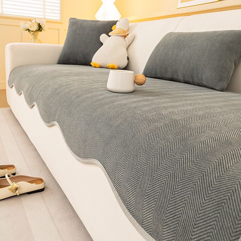 New Irregular Special-shaped Sofa Cushion, Universal In All Seasons, High-end Seat Cushion, Non-slip Cover Cloth Towel