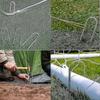 Trampoline Stakes Heavy Duty Tent Pegs, Galvanised U Anchors, 8pcs hwyC