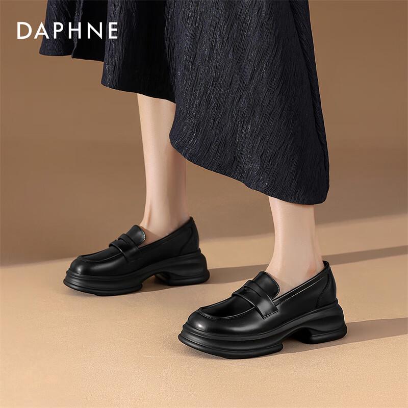 Женские лоферы на платформе из кожи Daphne