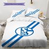 Schalke Bedding Quilt Set Quilt Cover Pillowcase Home Decoration Birthday Gift (1 * duvet cover + 2 * pillowcase, without core)