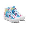 Converse Chuck Taylor All Star Удобные Трендовые Высокие Кеды из Канваса Радужный Тай-Дай Женские Кроссовки 572461C