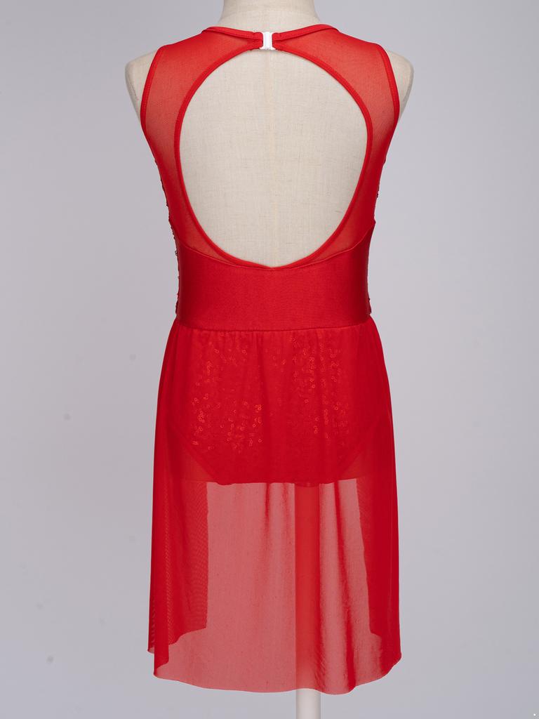 Детское балетное трико-пачка для девочек, платье с блестящими пайетками, струящаяся сетчатая юбка, гимнастическое трико, современные костюмы для лирического танца