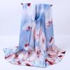 Silk Scarf For Women In Summer Fashionable Shawl Thin And Versatile Spring And Autumn Sand Scarf Long Chiffon Small Strip Scarf