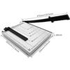 A4 Paper Cutter, Guillotine Paper Trimmer 12 Inch Cut Length Heavy Duty Stack Paper Slicer with Safty Blade Lock for Cardstock Cardboard Photos
